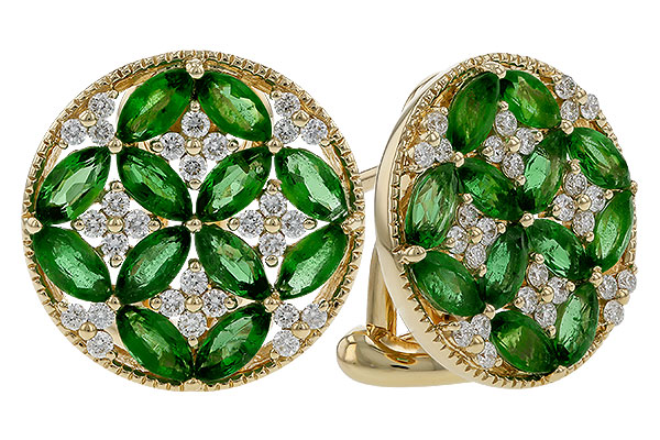 A302-48563: EARRINGS 1.66 TW EMERALD 1.96 TGW