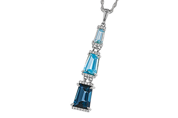 A302-49490: NECKLACE 2.60 TW BLUE TOPAZ 2.65 TGW