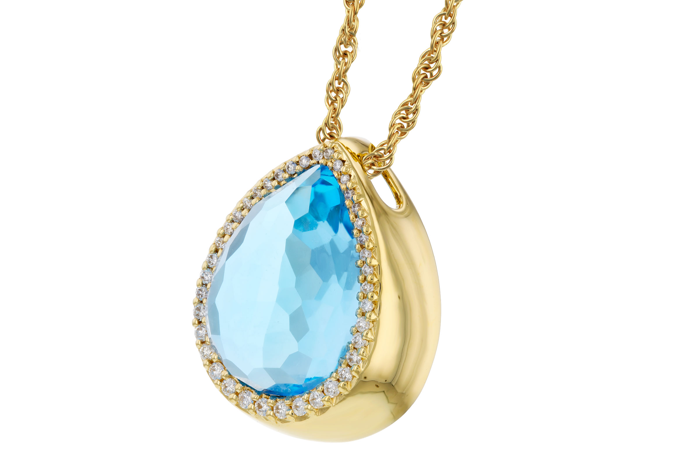 A303-37718: NECK 5.78 LONDON BLUE TOPAZ 5.92 TGW (14x10MM)