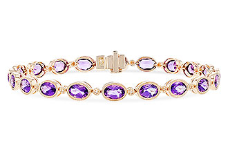 C301-56799: BRACELET 6.86 TW AMETHYST 6.90 TGW