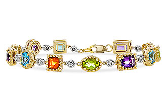C302-54045: BRACELET 4.63 SEMI-PREC (AMY,BT,CIT,PER) 5.05 TGW