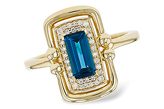C303-36772: LDS RG .84 LONDON BLUE TOPAZ .96 TGW (8x4MM LBT)