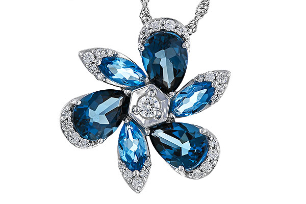 D302-49490: NECKLACE 3.03 BLUE TOPAZ 3.22 TGW
