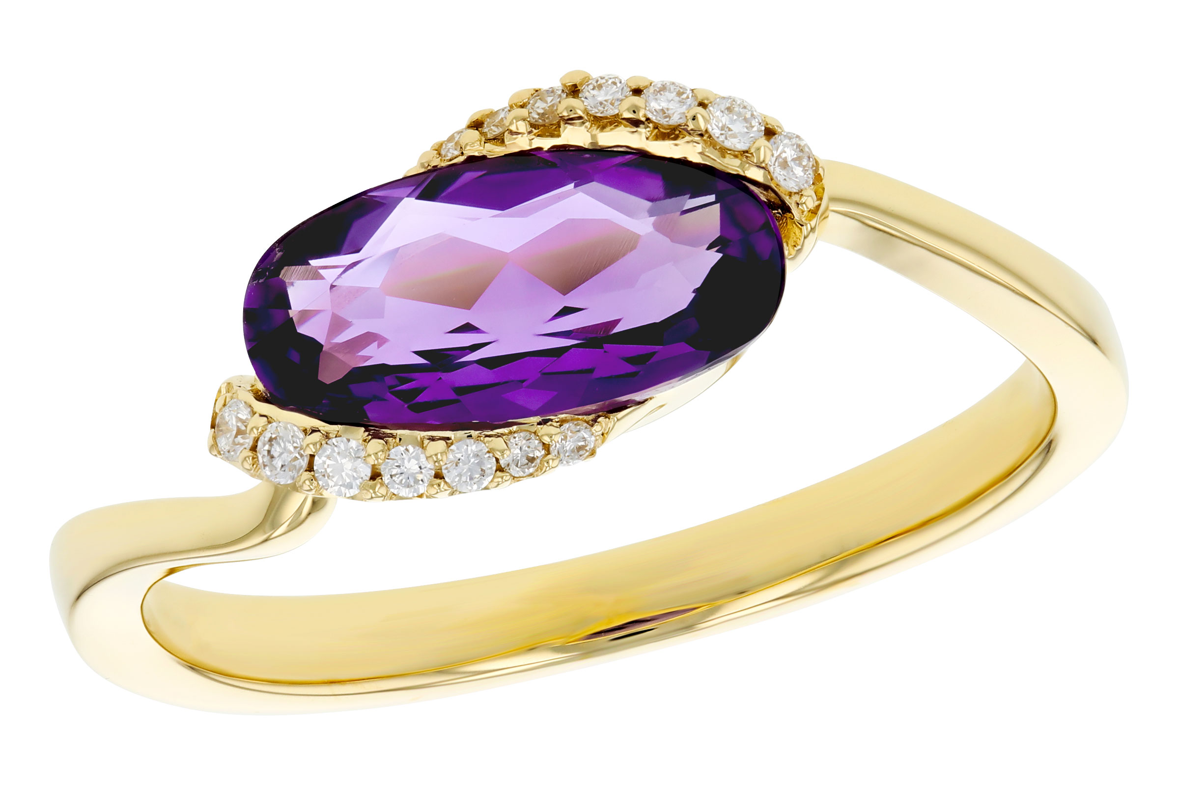 D303-38599: LDS RG 1.07 TW AMETHYST 1.13 TGW (10x5MM AMY)