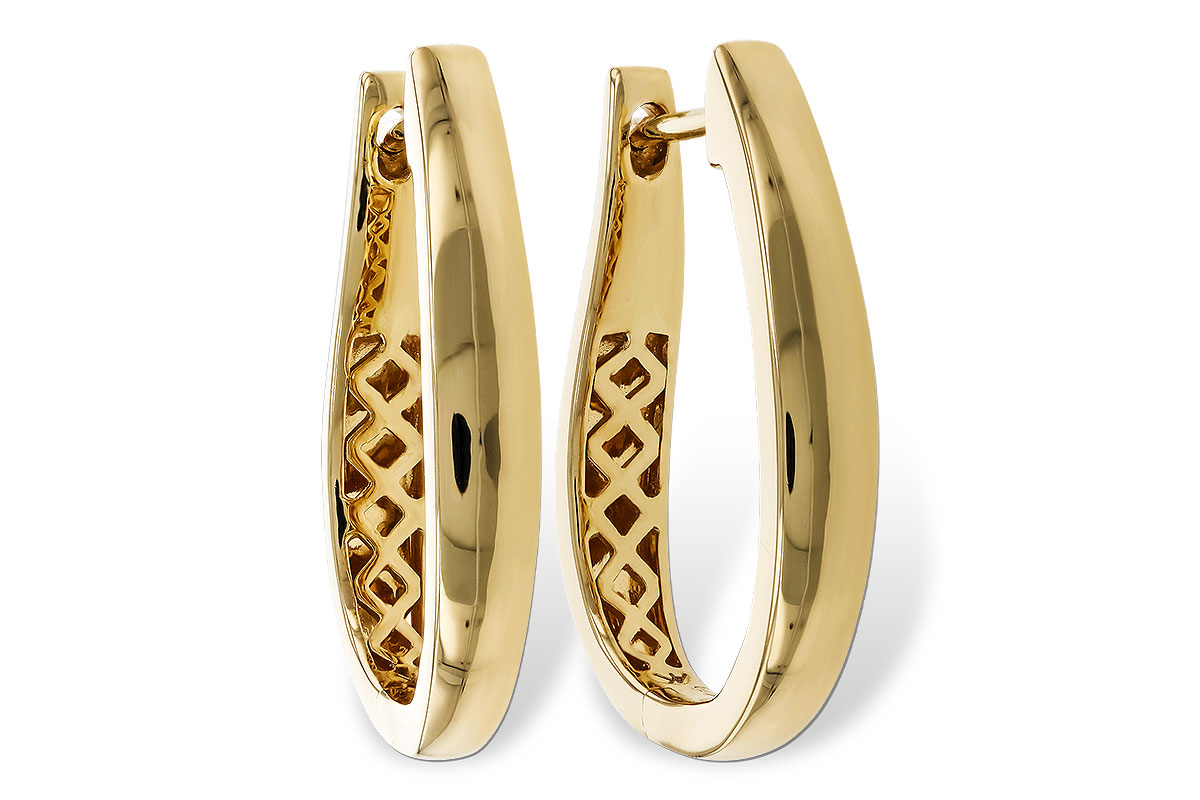 E302-51354: GOLD EARRINGS (22MM)