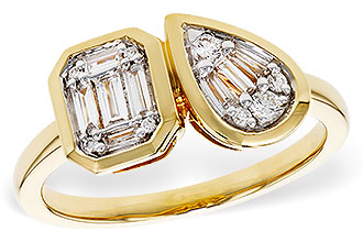 E302-53163: LDS DIA RG .17 TW BAGUETTE .25 TW