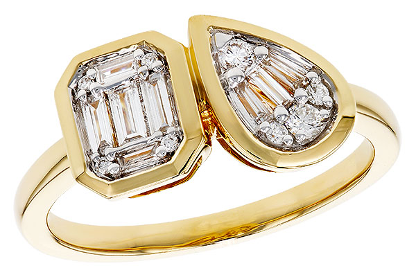 E302-53163: LDS DIA RG .17 TW BAGUETTE .25 TW