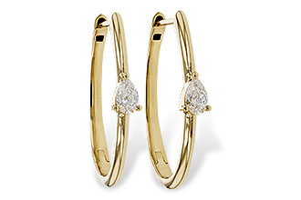 F302-47681: EARRINGS .45 TW PEAR DIAMONDS