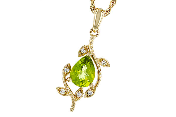 F302-48590: NECKLACE 1.16 PERIDOT 1.21 TGW (8x6MM PER)
