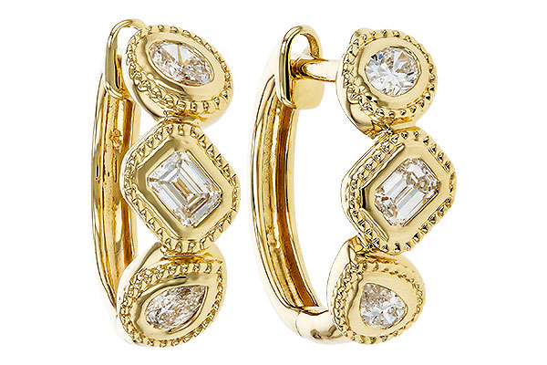 F302-53172: EARRINGS .42 TW FANCY CUT DIAS