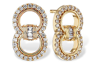 F303-36735: EARRINGS .05 TW BAGS .28 TW
