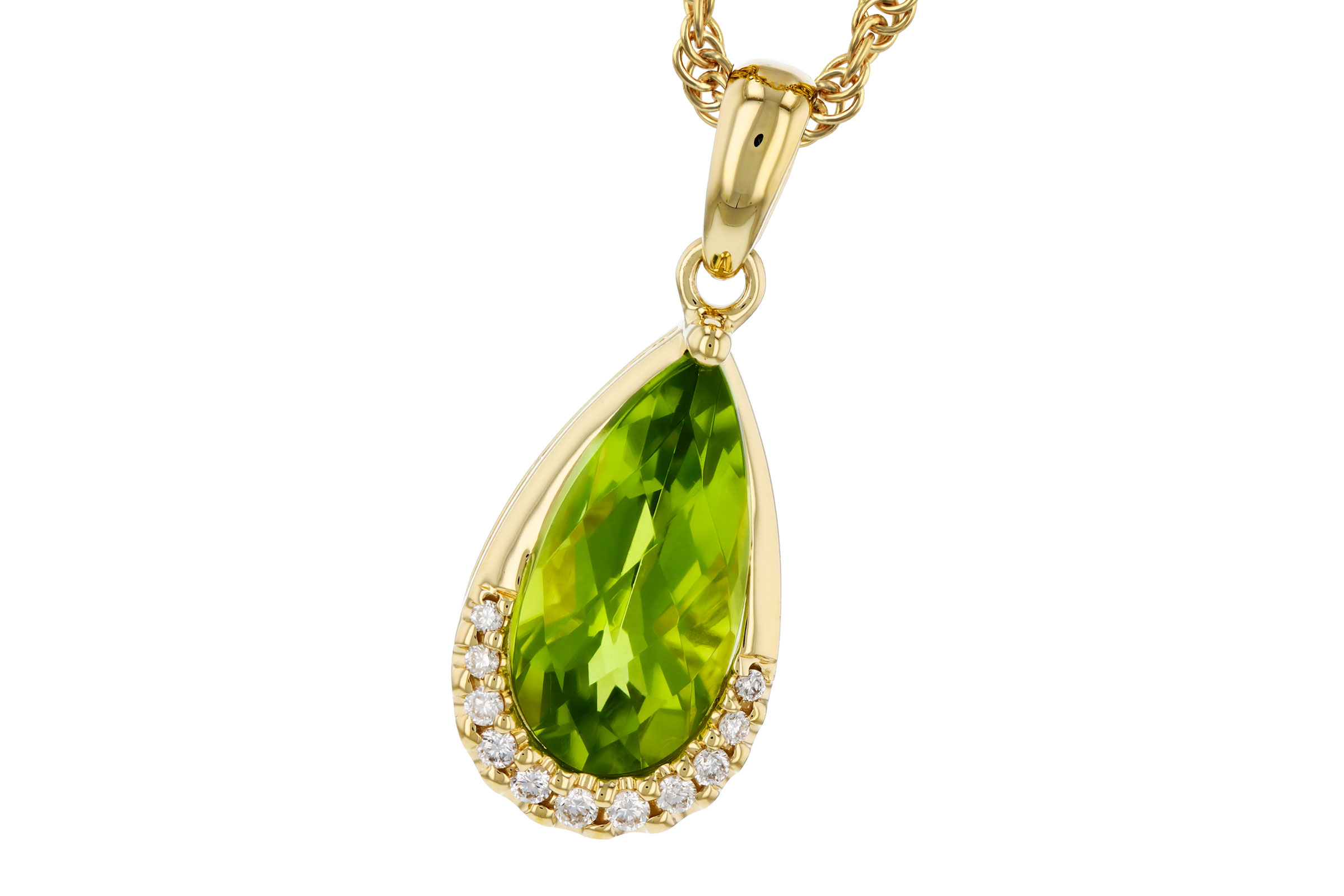 F303-38563: NECK 1.94 PERIDOT 2.00 TGW (12x6MM PS)