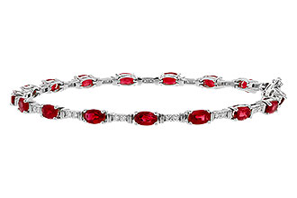 G302-47726: BRACELET 4.65 RUBY 4.97 TGW (7")