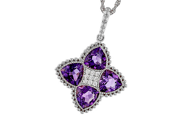G302-50372: NECKLACE 2.22 AMETHYST 2.28 TGW