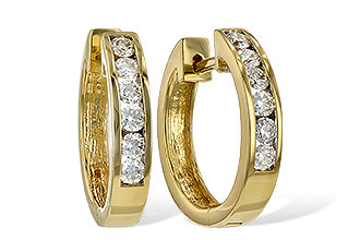 H028-84090: EARRINGS .50 TW