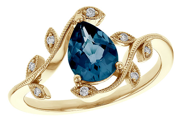 H302-49517: LDS RG 1.20 LONDON BLUE TOPAZ 1.26 TGW (8x6MM LBT)