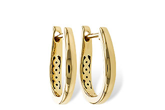 K302-51344: GOLD EARRINGS (15MM)