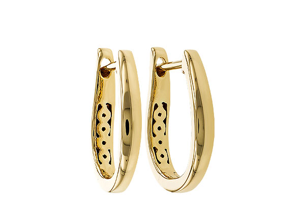 K302-51344: GOLD EARRINGS (15MM)