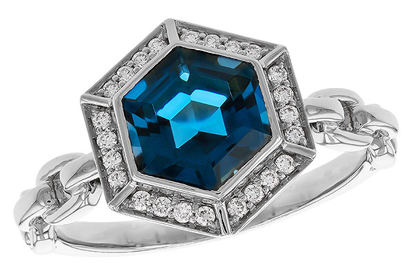L302-51317: LDS RG 2.03 LONDON BLUE TOPAZ 2.14 TGW (7.5MM LBT)