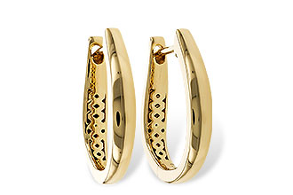 L302-51353: GOLD EARRINGS (17MM)
