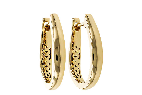 L302-51353: GOLD EARRINGS (17MM)
