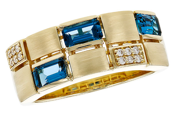 L302-52253: LDS RG .94 LONDON BLUE TOPAZ 1.00 TGW