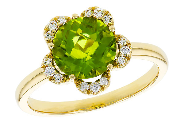L302-54017: LDS RG 2.16 PERIDOT 2.28 TGW (8MM RD)