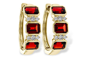 M302-47699: EARRING 1.50 TW GARNET 1.61 TGW