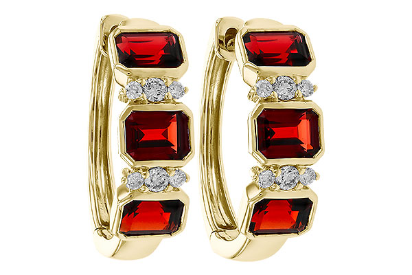 M302-47699: EARRING 1.50 TW GARNET 1.61 TGW